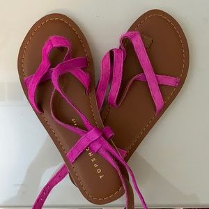 Top Shop Hot Pink Sandals